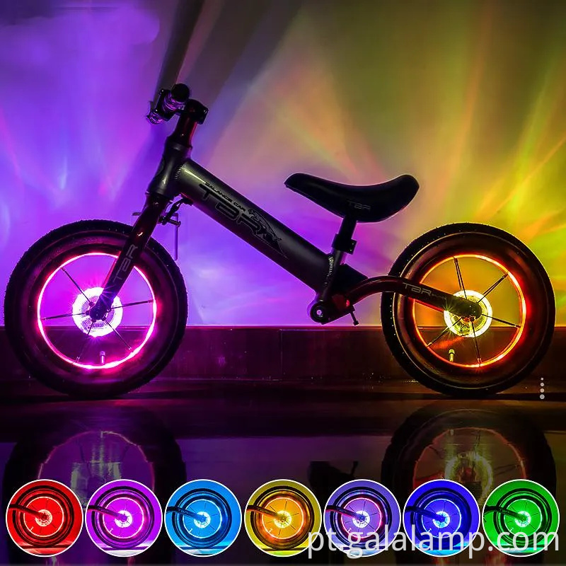 Luzes vibrantes da borda da roda LED para maior visibilidade noturna